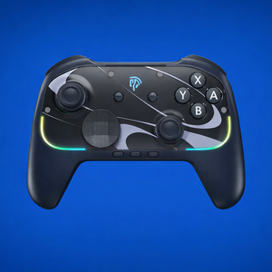 يد تحكم لاسلكية EasySMX S10 RGB – متوافقة مع Switch وPC والجوال