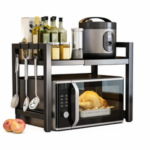 رف تخزين مطبخ تلسكوبي – مثالي للميكروويف وأجهزة المطبخ