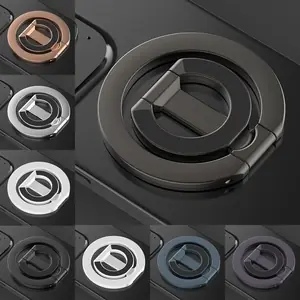 مزدوج الوجهين حامل هاتف قوي المغناطيسي الهاتف البنصر حامل طوي سطح المكتب حامل آيفون 17 16 15 14 13 حامل جوّال بلاستيكي